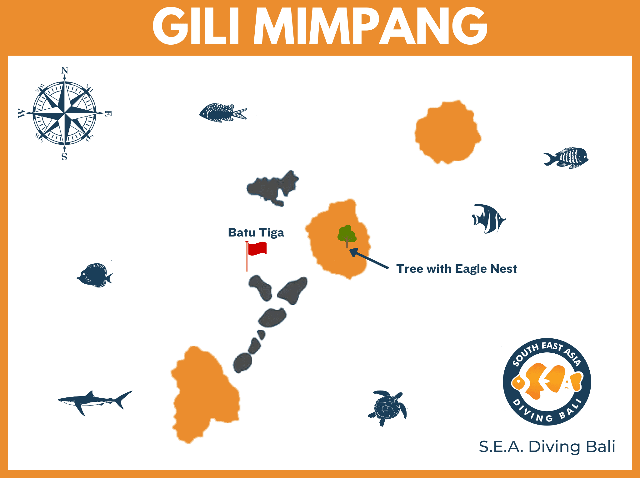 Bali Gili`s Map