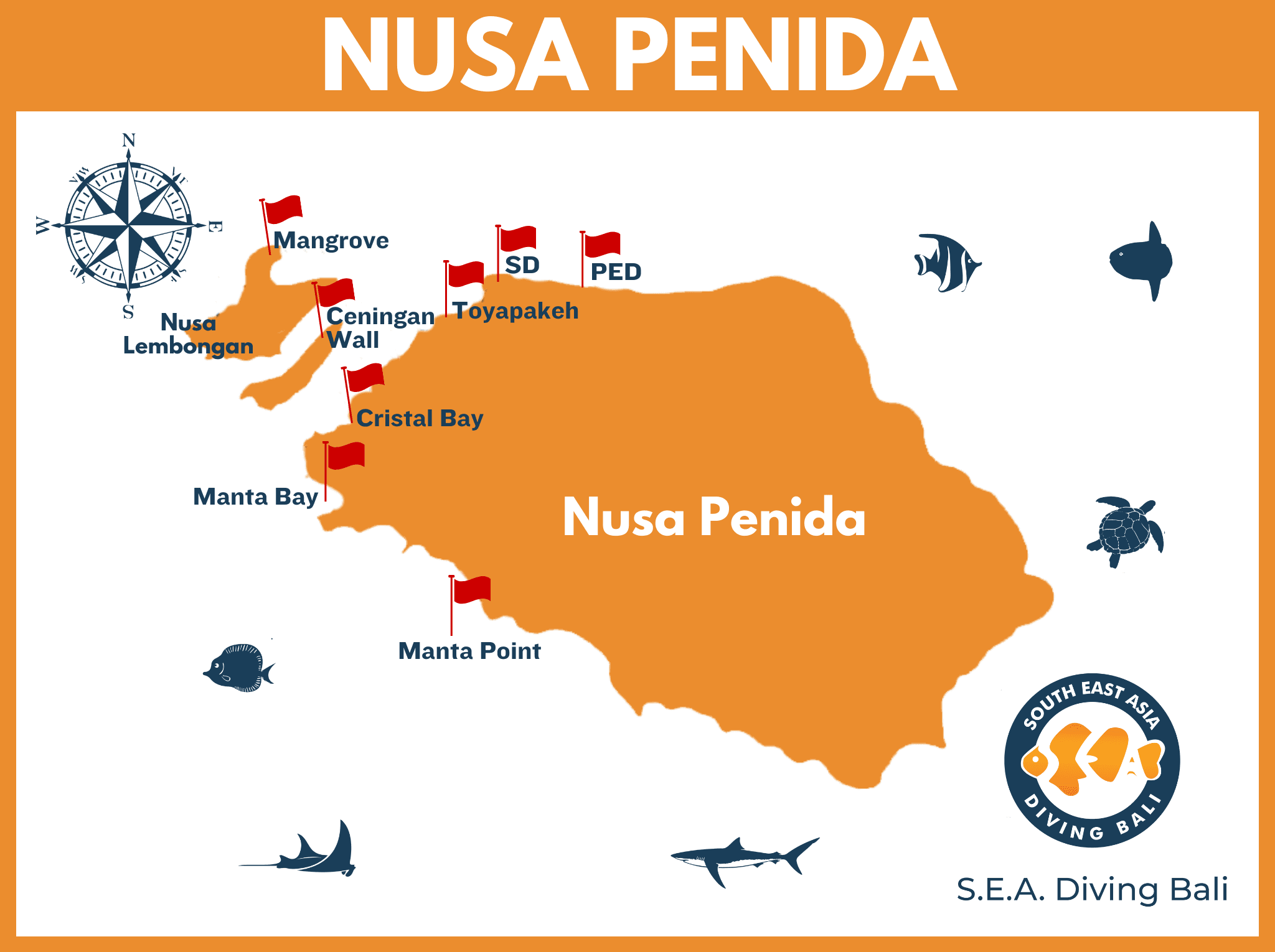 Nusa Penida Map