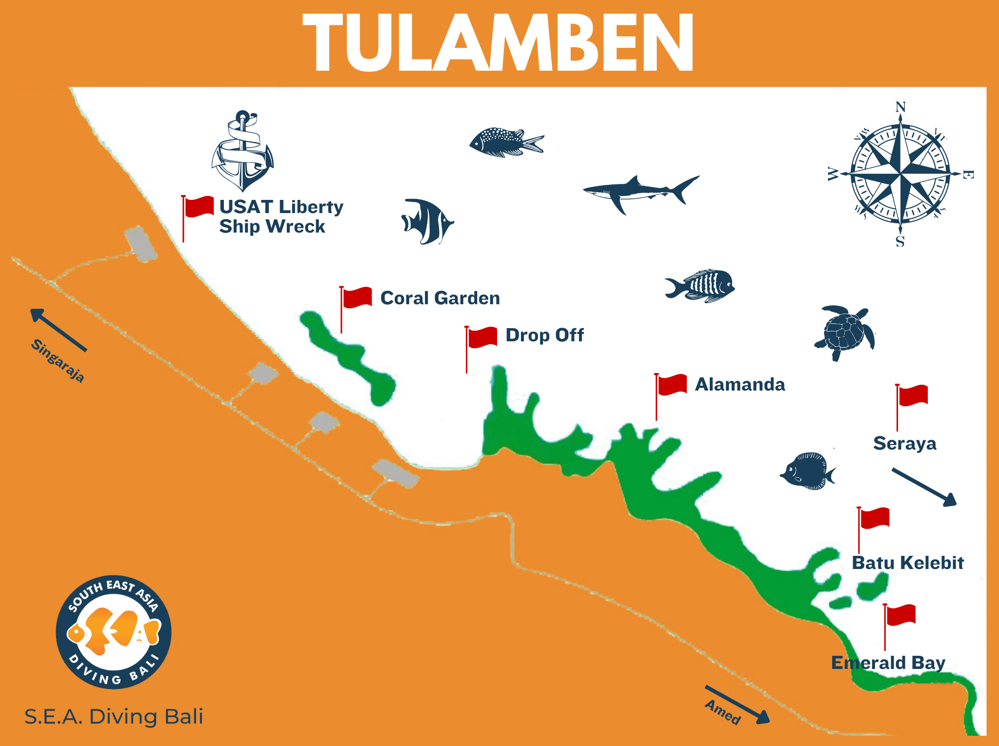 Tulamben Map